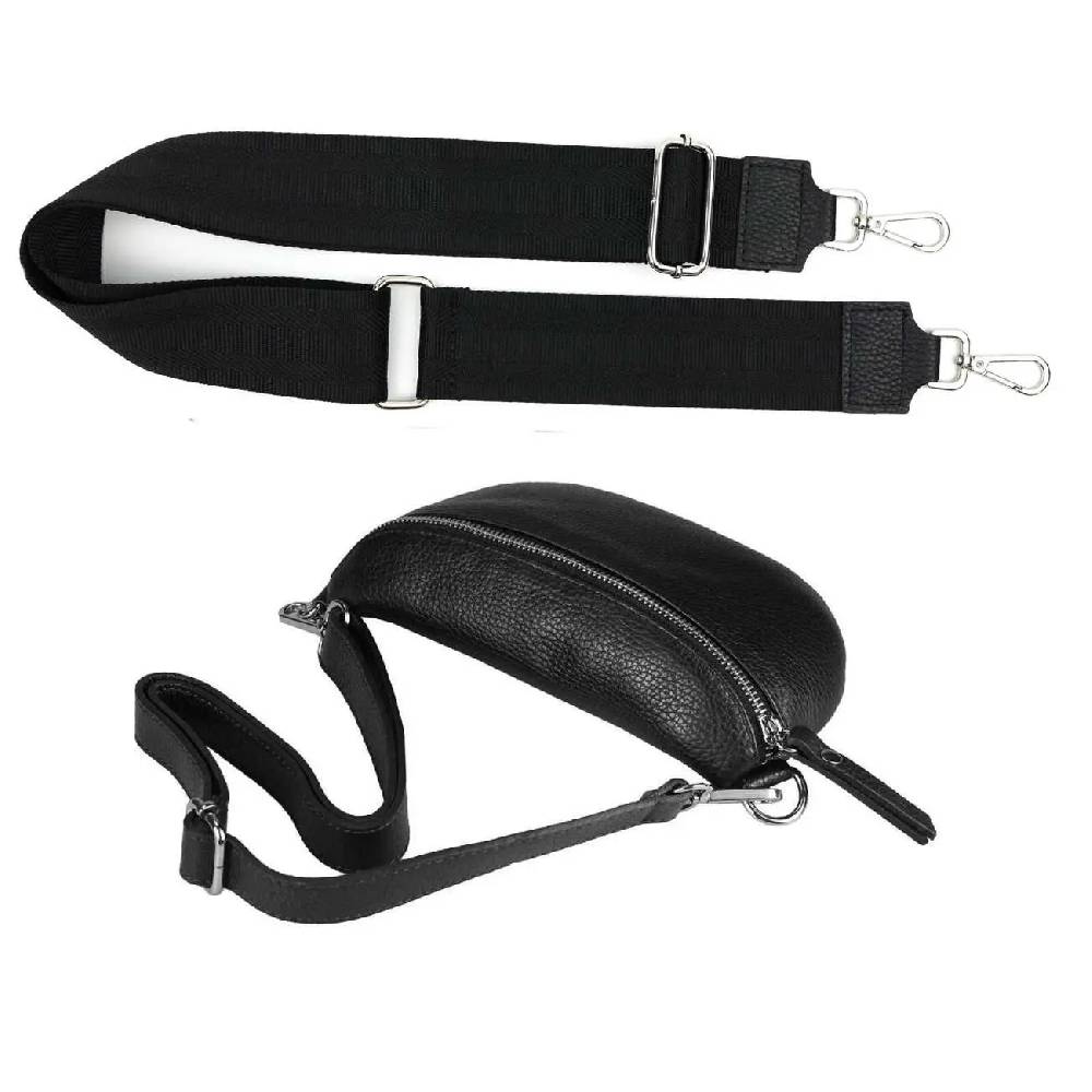 Made in Italy OBC DAMEN SET Gürteltasche + Schultergurt LEDER Crossbody Hüfttasche Bauchtasche Umhängetasche Brusttasche CrossOver Bodybag Schultertasche Handytasche Geldtasche Tasche Kosmetiktasche Saisonale Angebote