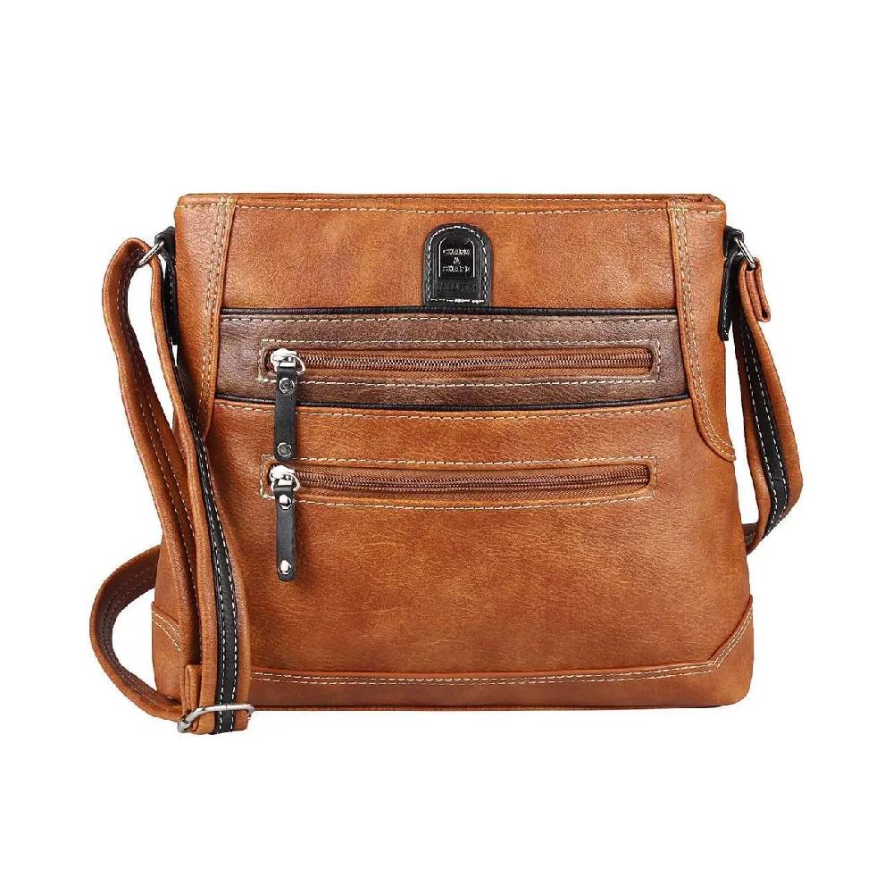 OBC Damen Tasche Schultertasche Shopper Leder Optik Crossbody Umhängetasche Crossover Beuteltasche Reisetasche Kauf eins, bekomm eins gratis
