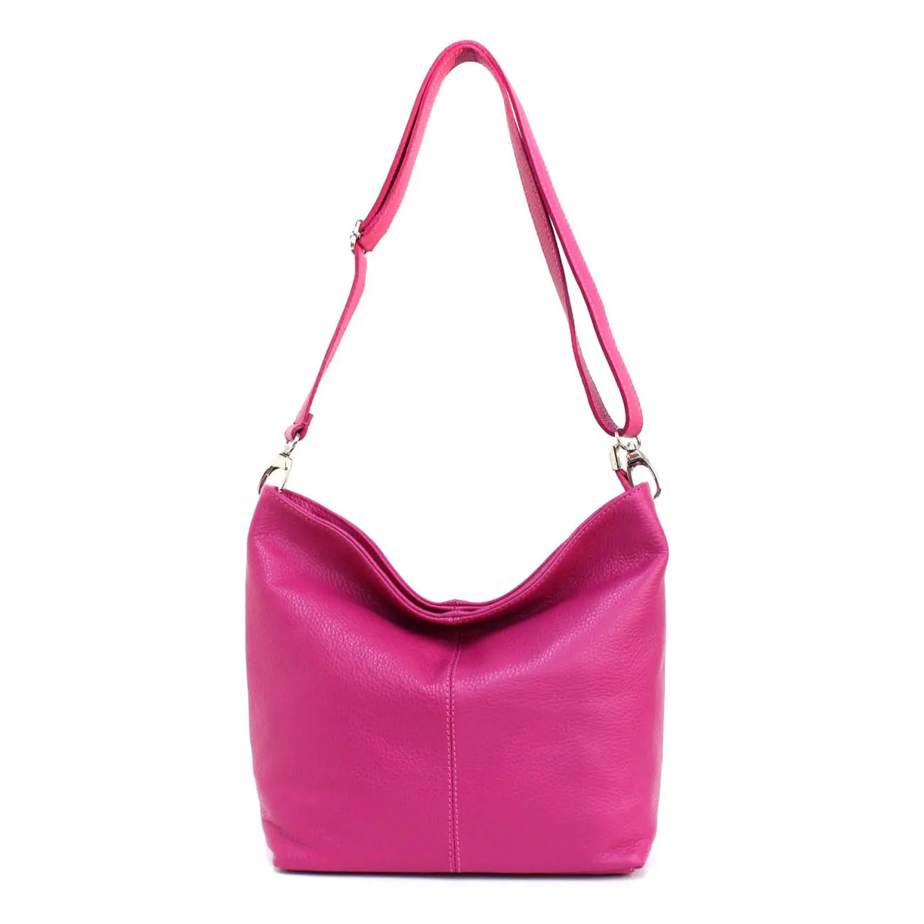 MADE in ITALY Damen LEDER TASCHE Umhängetasche Shopper Cross Over Body Bag Handtasche Ledertasche Schultertasche Hobo Bag VIP-Rabatte