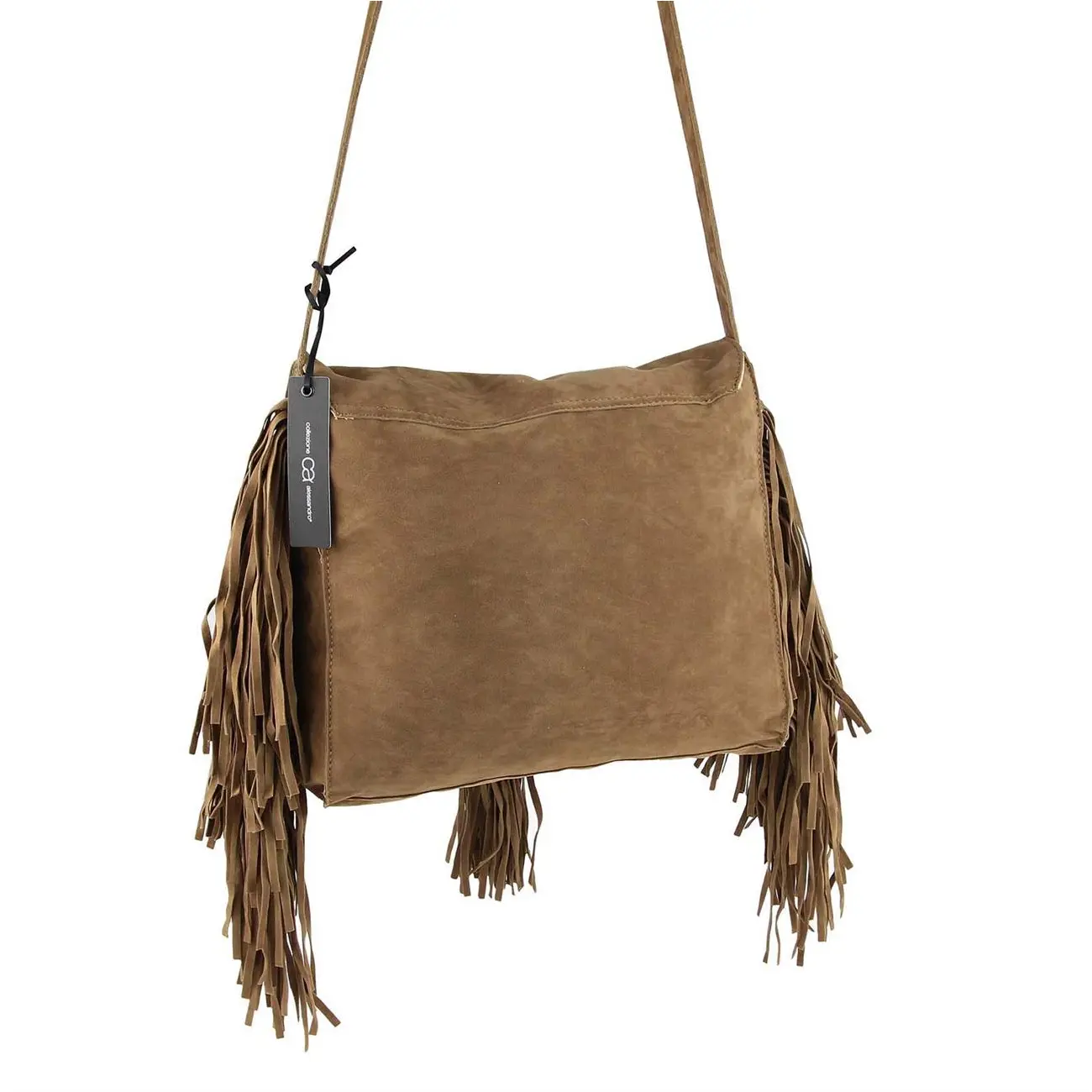 ital-design Fransen Damentasche Schultertasche Umhängetasche Tasche Beutel Beuteltasche Trend-Bags PU Wildleder Begrenzte Freigabe