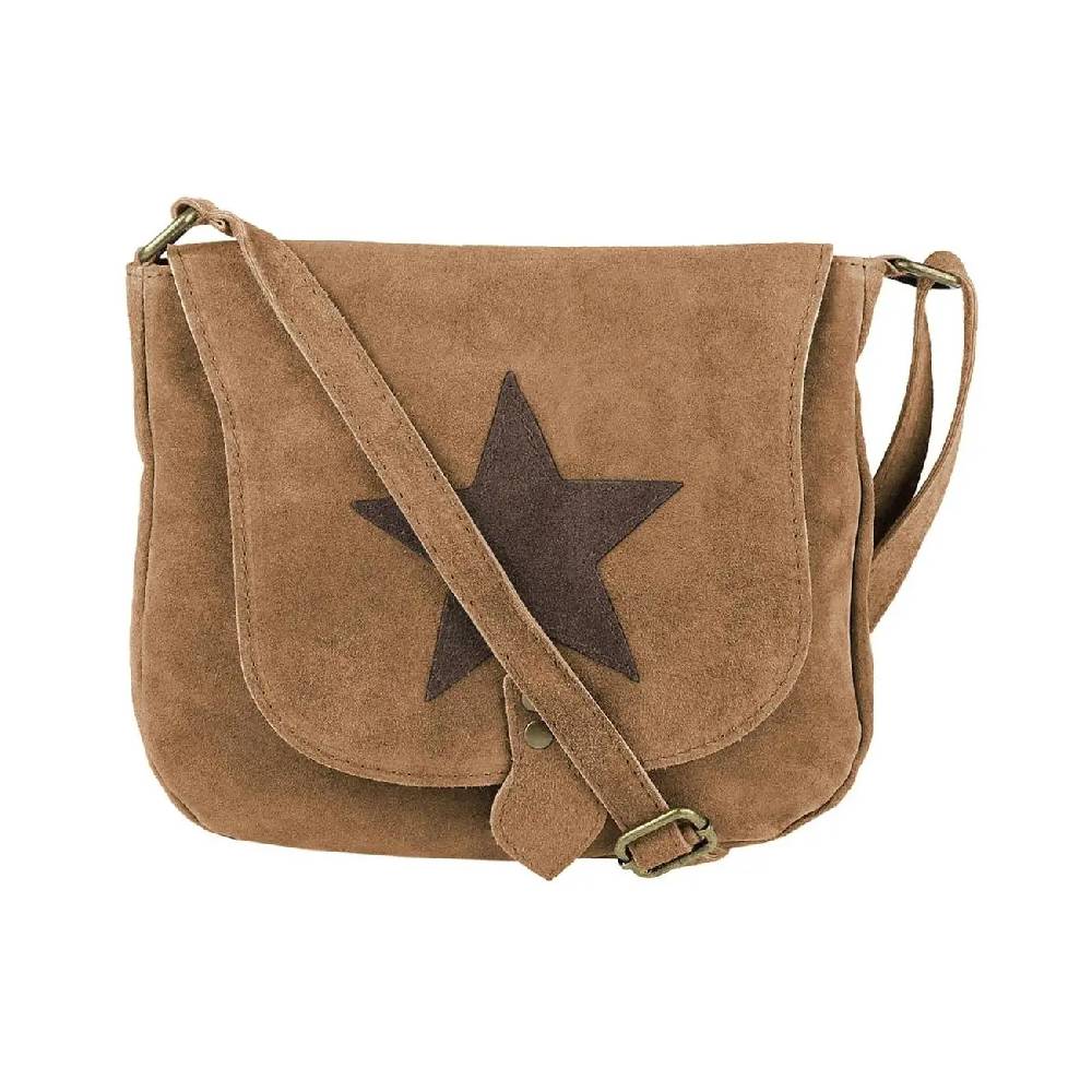 ital-design Stern Tasche Wildleder Schultertasche Damentasche Henkeltasche Ledertasche Letzte 3 Tage