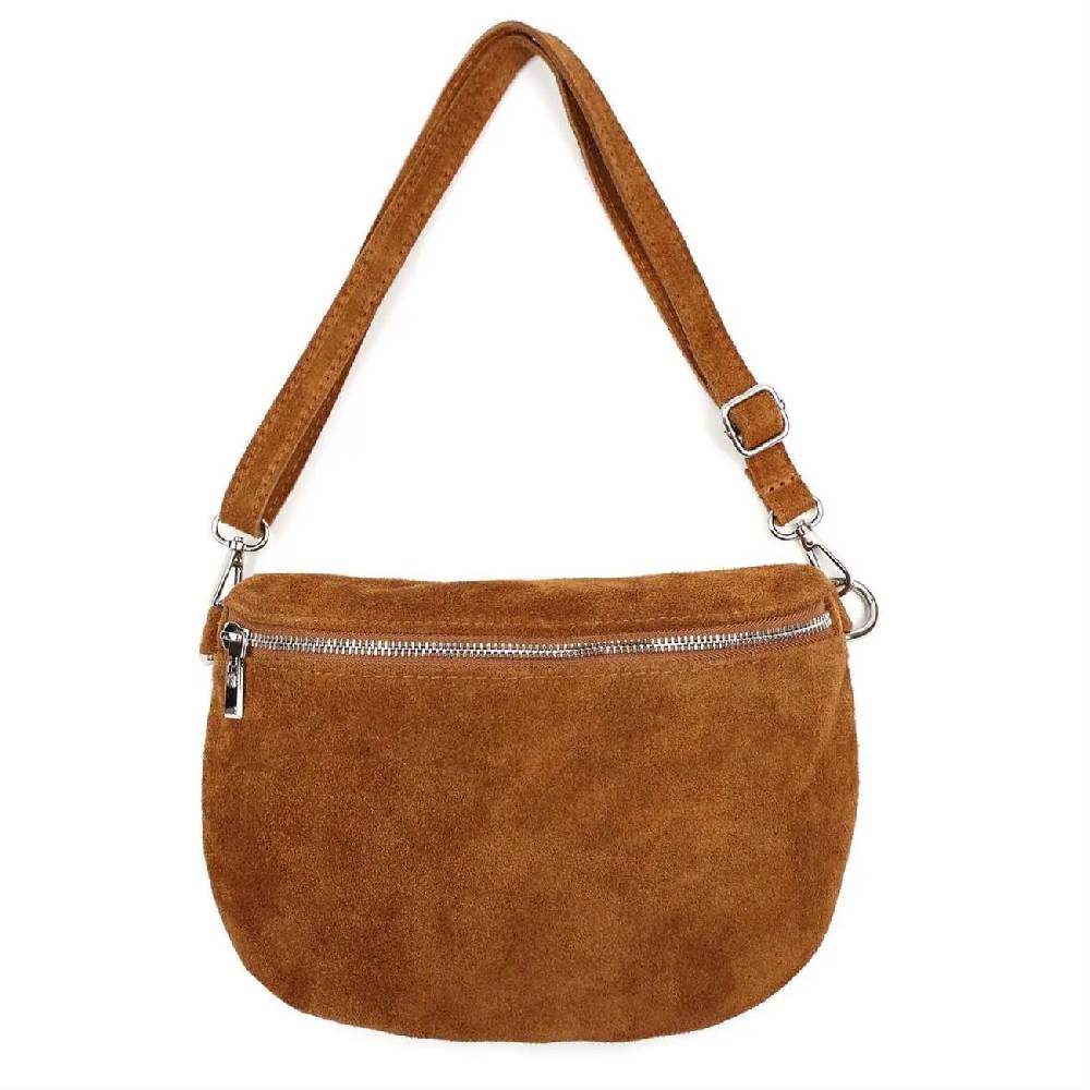 Made in Italy Damen Leder Tasche Brusttasche Gürteltasche Crossbody Hüfttasche Bauchtasche Umhängetasche Wildleder Crossover Schultertasche Handytasche Bodybag JETZT KAUFEN