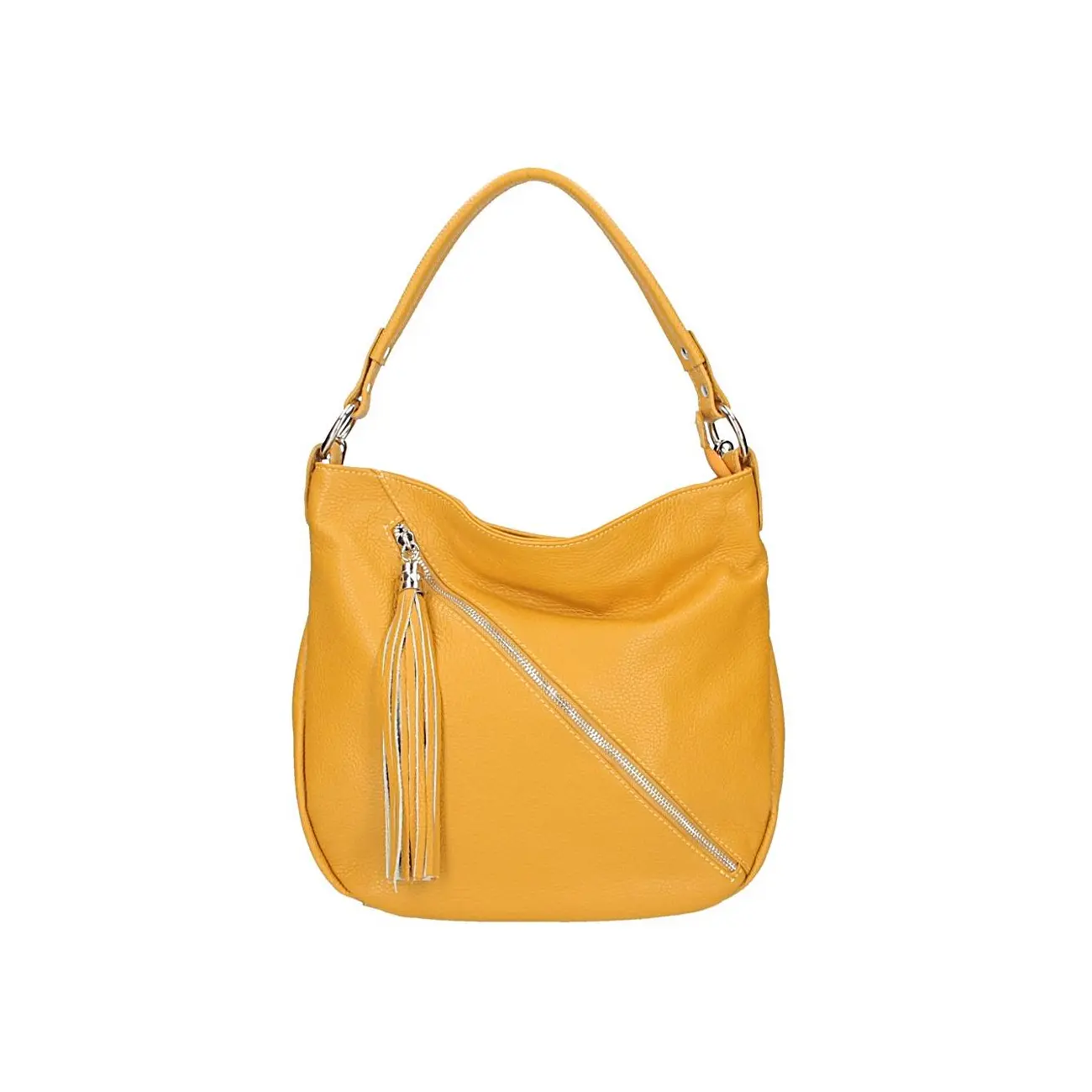 Made in Italy DAMEN LEDER TASCHE Shopper Schultertasche City Bag CrossOver Umhängetasche Henkeltasche Ledertasche Damentasche Fransen Neueste Stile
