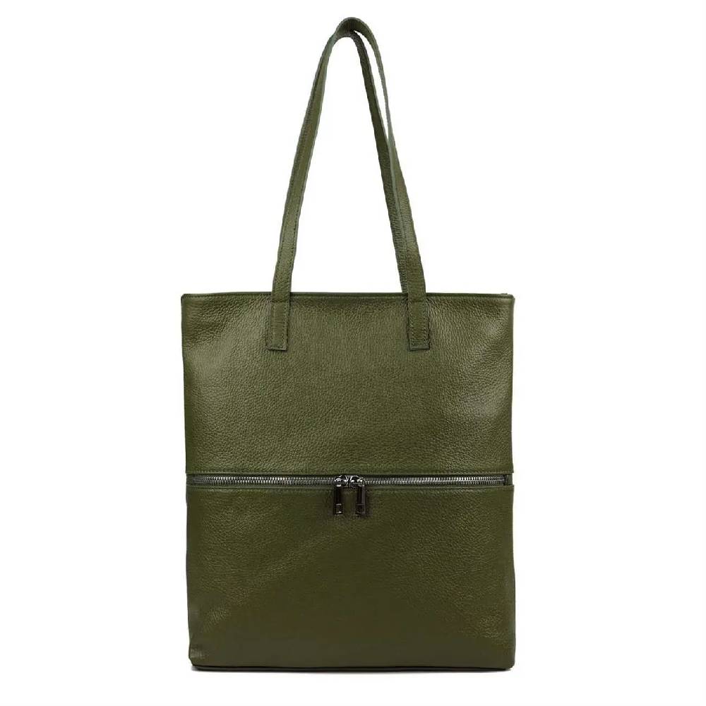 OBC Made in Italy DAMEN LEDER TASCHE SHOPPER Schultertasche Tote Bag Umhängetasche Handtasche DIN-A4 Letzter Tag