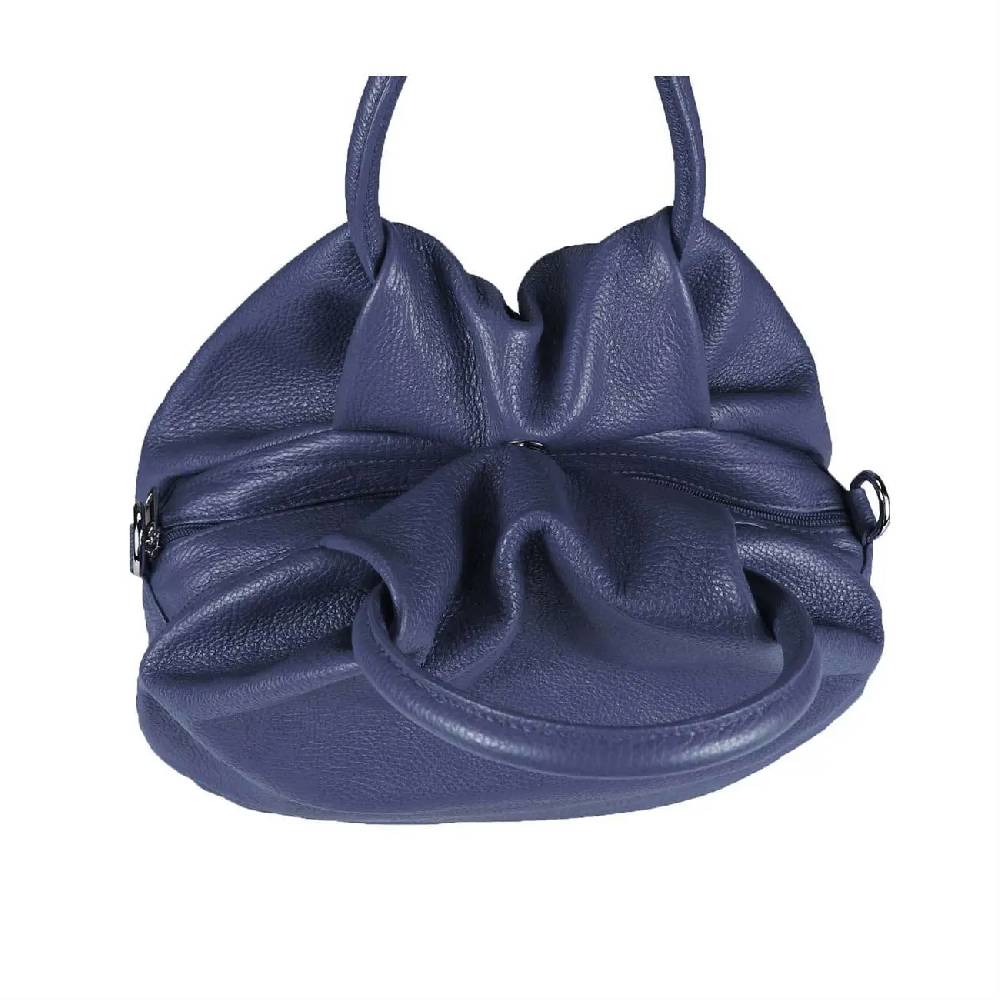 OBC Made in Italy Damen Ledertasche Hobo Bag Shopper Handtasche Umhängetasche Schultertasche Beuteltasche IT11 Zeitbegrenzte Promotion