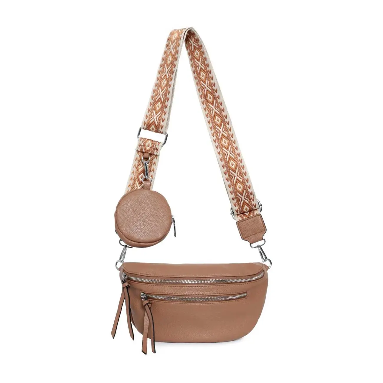 Damen Brusttasche Crossbody Tasche Umhängetasche Hüfttasche Cross-Over Bodybag Schultertasche Bauchtasche Handytasche Kunstleder Bis zu 50% Rabatt