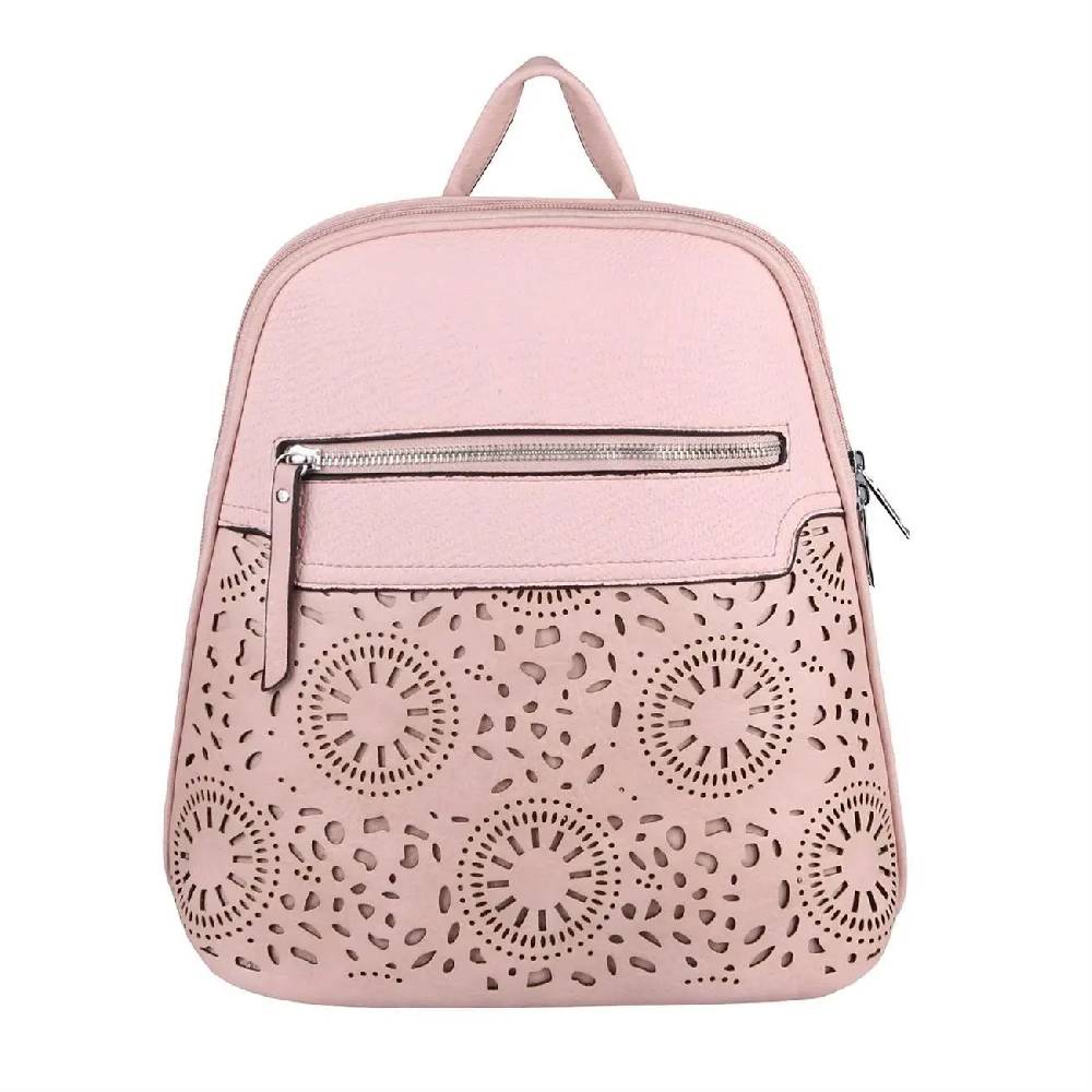 OBC Damen Rucksack Stadtrucksack Backpack Daypack Cityrucksack Leder Optik Tasche Handtasche Shopper Tagesrucksack Crossbag Schultertasche Nur für heute