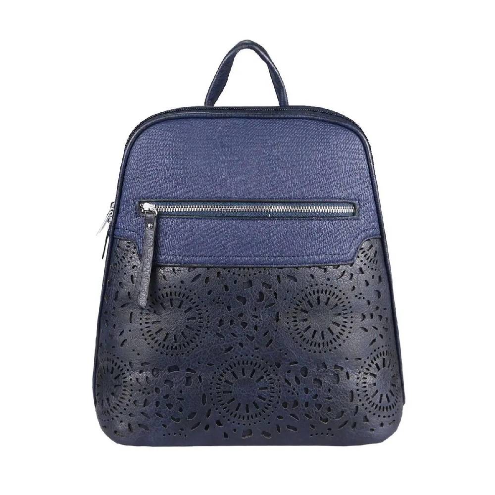 OBC Damen Rucksack Stadtrucksack Backpack Daypack Cityrucksack Leder Optik Tasche Handtasche Shopper Tagesrucksack Crossbag Schultertasche Nur für heute