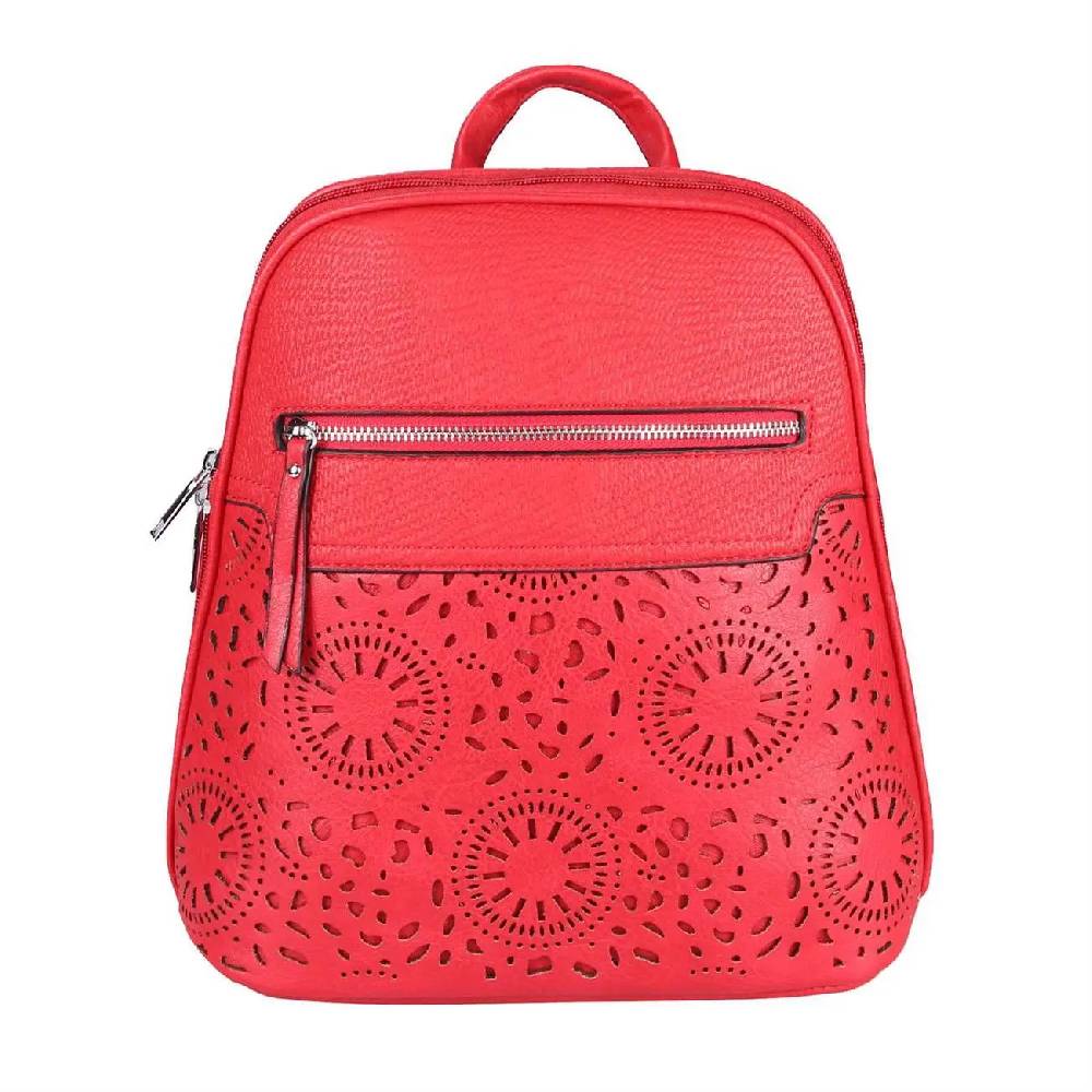 OBC Damen Rucksack Stadtrucksack Backpack Daypack Cityrucksack Leder Optik Tasche Handtasche Shopper Tagesrucksack Crossbag Schultertasche Nur für heute