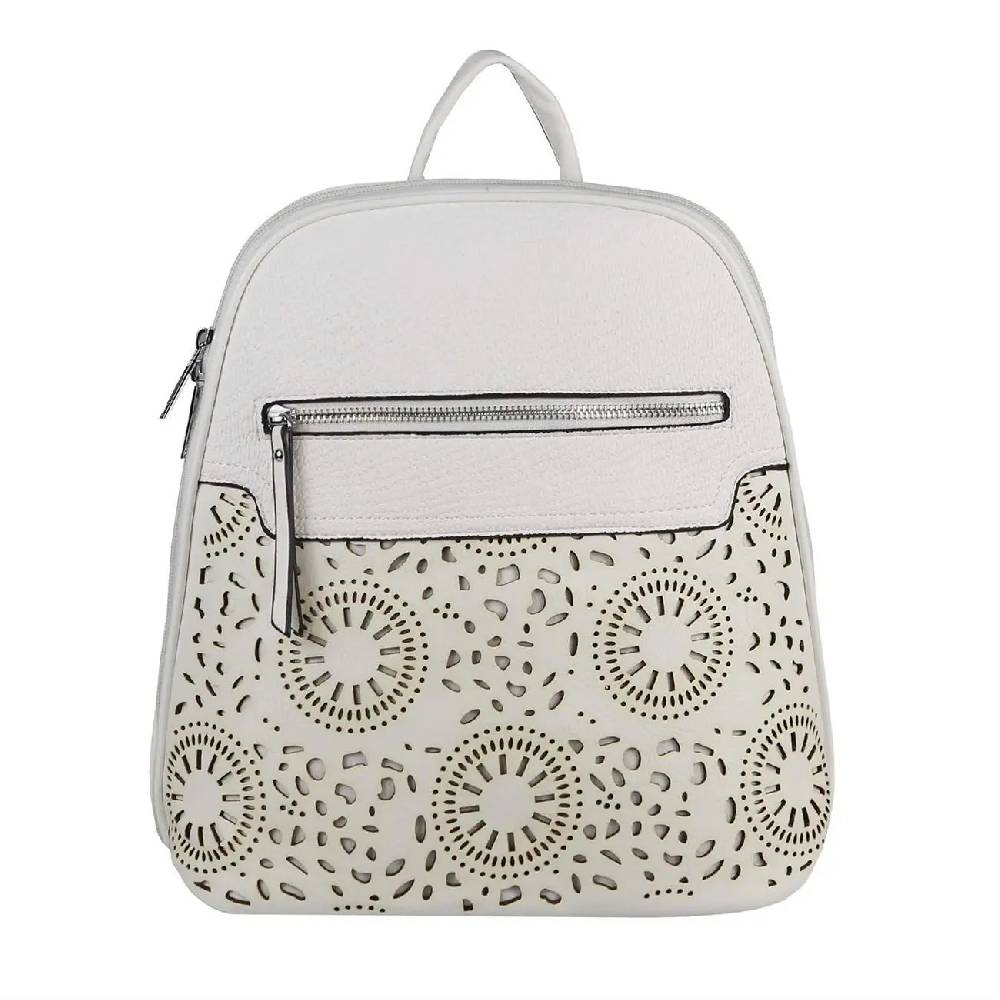 OBC Damen Rucksack Stadtrucksack Backpack Daypack Cityrucksack Leder Optik Tasche Handtasche Shopper Tagesrucksack Crossbag Schultertasche Nur für heute