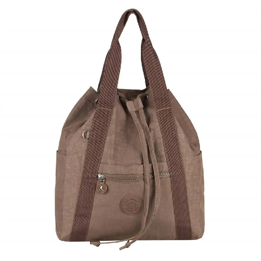 OBC Damen Tasche Rucksack Handtasche Cityrucksack Crinkle Nylon Backpack Schultertasche Damenrucksack Daypack Vierteljährliche Förderung