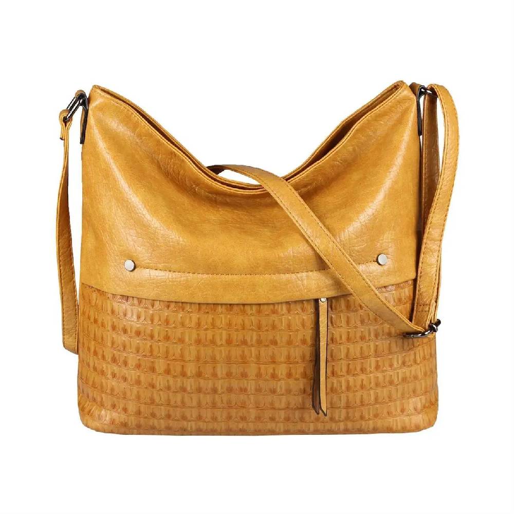 OBC Damen Tasche Umhängetasche Kroko Shopper Schultertasche Crossbody Beuteltasche Leder Optik Crossover Messenger Discount Store für neue Produkte