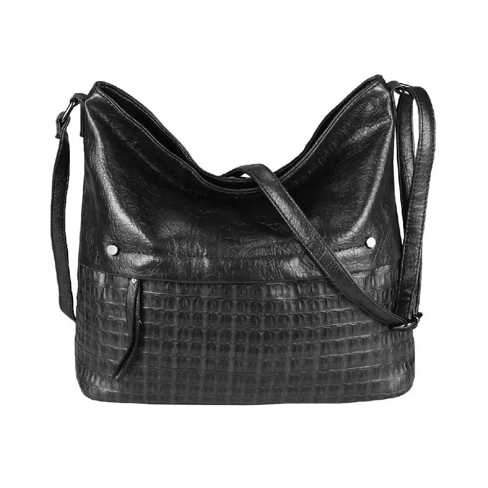 OBC Damen Tasche Umhängetasche Kroko Shopper Schultertasche Crossbody Beuteltasche Leder Optik Crossover Messenger Discount Store für neue Produkte