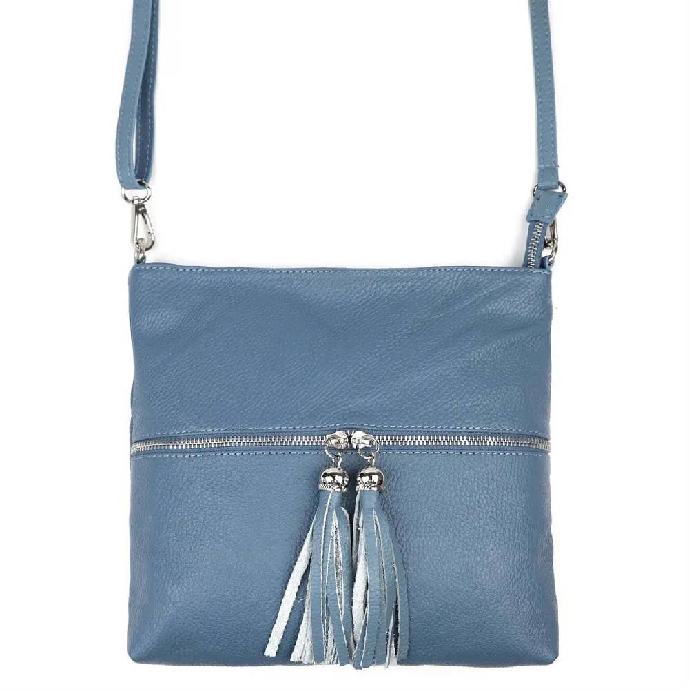 OBC Made in Italy DAMEN LEDER TASCHE Bodybag Schultertasche CrossOver Umhängetasche Handtasche Ledertasche Damentasche Crossbody Riesige Rabatte