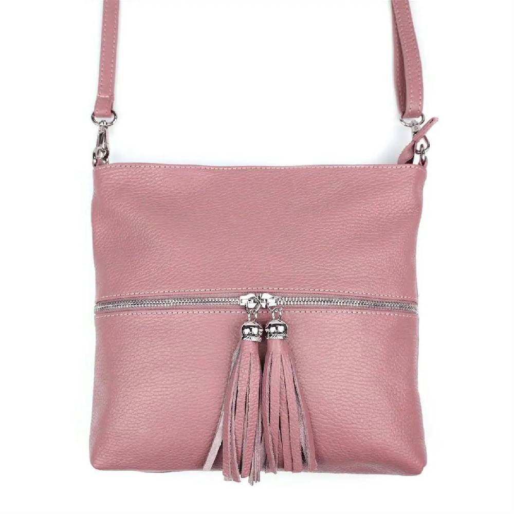 OBC Made in Italy DAMEN LEDER TASCHE Bodybag Schultertasche CrossOver Umhängetasche Handtasche Ledertasche Damentasche Crossbody Riesige Rabatte