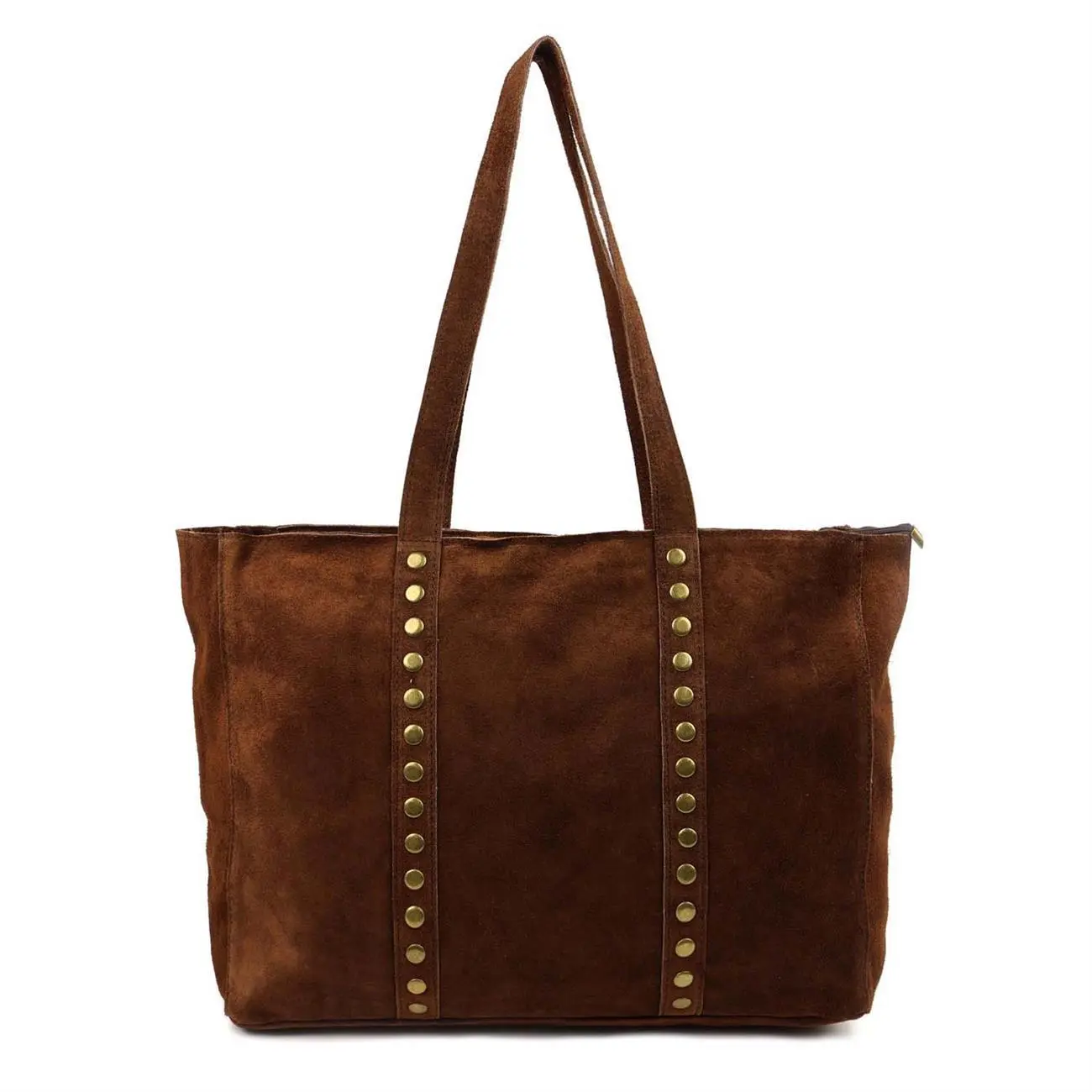 OBC Made in Italy Damen Leder Tasche Handtasche Umhängetasche Reisetasche Shopper Wildleder Schultertasche Tote Bag Ledertasche Henkeltasche Weekender T030 50% Rabatt mit kostenlosem Versand