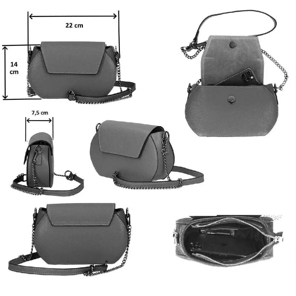 OBC Made in Italy Damen Leder Tasche Kroko Prägung oder Glattleder Umhängetasche Clutch Wildleder Handtasche Ledertasche Schultertasche Clearance-Verkauf