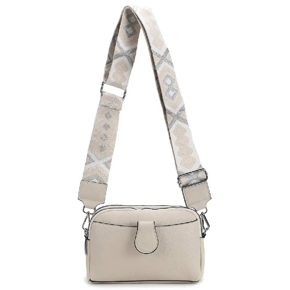OBC Damen Tasche Crossbody Umhängetasche Bodybag Schultertasche Metallic Handytasche Crossover Kunstleder Handtasche Reise Black Friday Preise