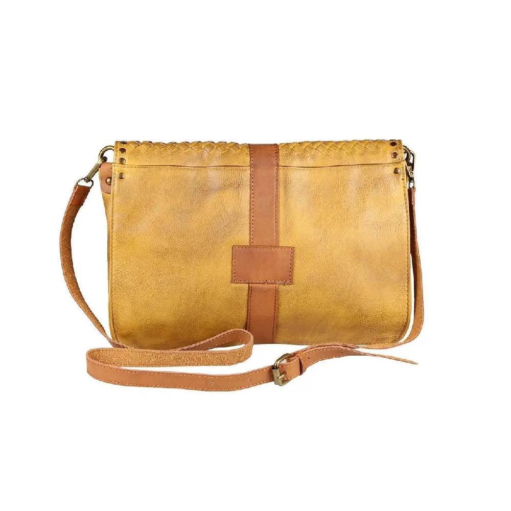 OBC DAMEN Flecht Nieten TASCHE Cross-Over Schultertasche Handtasche Umhängetasche Messenger Bag Leder Optik Sonderangebot
