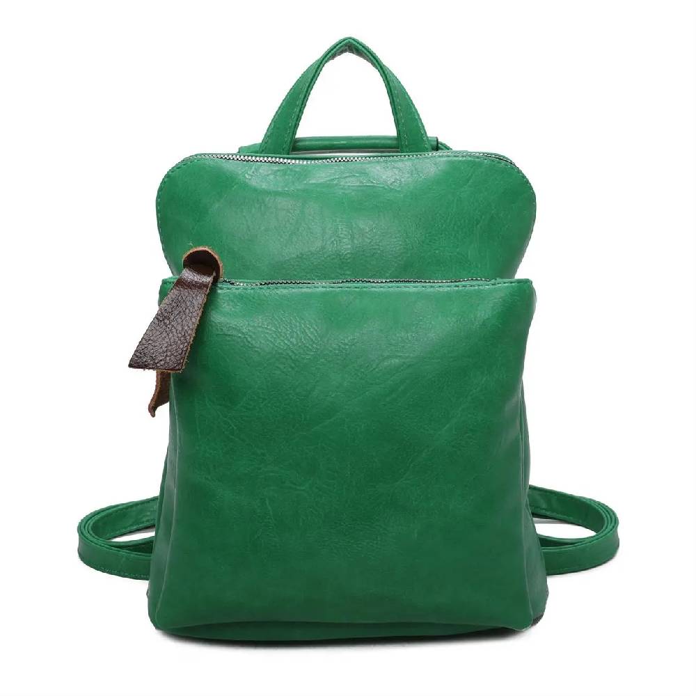 Damen Rucksack Tasche Crossbody Schultertasche Handtasche Messenger Umhängetasche Shopper Cross-Over Handgepäck Vintage Leder Optik Versandkostenfrei