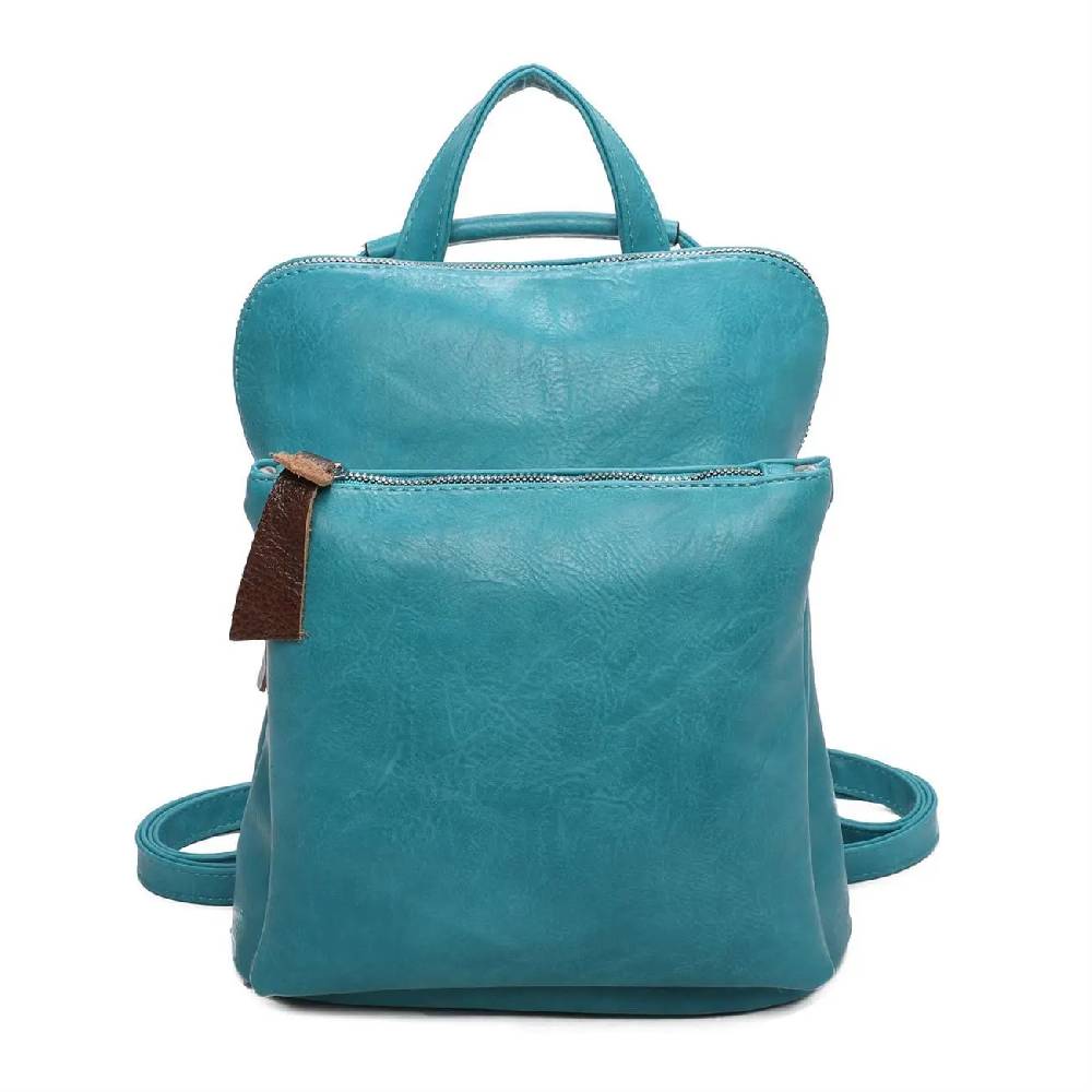 Damen Rucksack Tasche Crossbody Schultertasche Handtasche Messenger Umhängetasche Shopper Cross-Over Handgepäck Vintage Leder Optik Versandkostenfrei