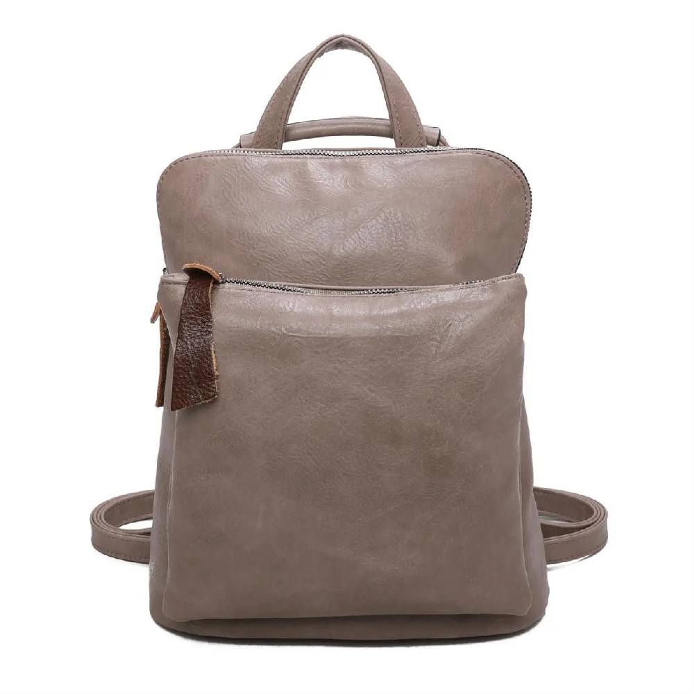 Damen Rucksack Tasche Crossbody Schultertasche Handtasche Messenger Umhängetasche Shopper Cross-Over Handgepäck Vintage Leder Optik Versandkostenfrei