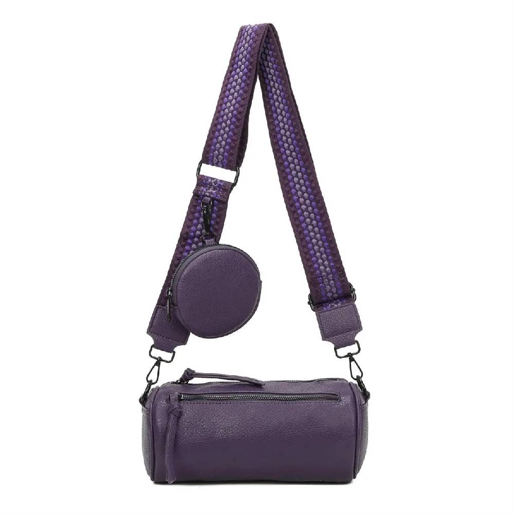 OBC Damen Zylinder Crossbody Tasche Umhängetasche Schultertasche Handtasche Gürteltasche Handytasche Bucket Bag Retro Vintage Messenger Begrenztes Angebot