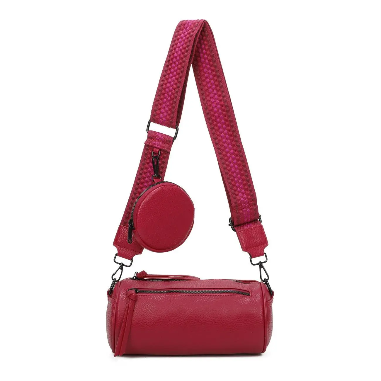 OBC Damen Zylinder Crossbody Tasche Umhängetasche Schultertasche Handtasche Gürteltasche Handytasche Bucket Bag Retro Vintage Messenger Begrenztes Angebot