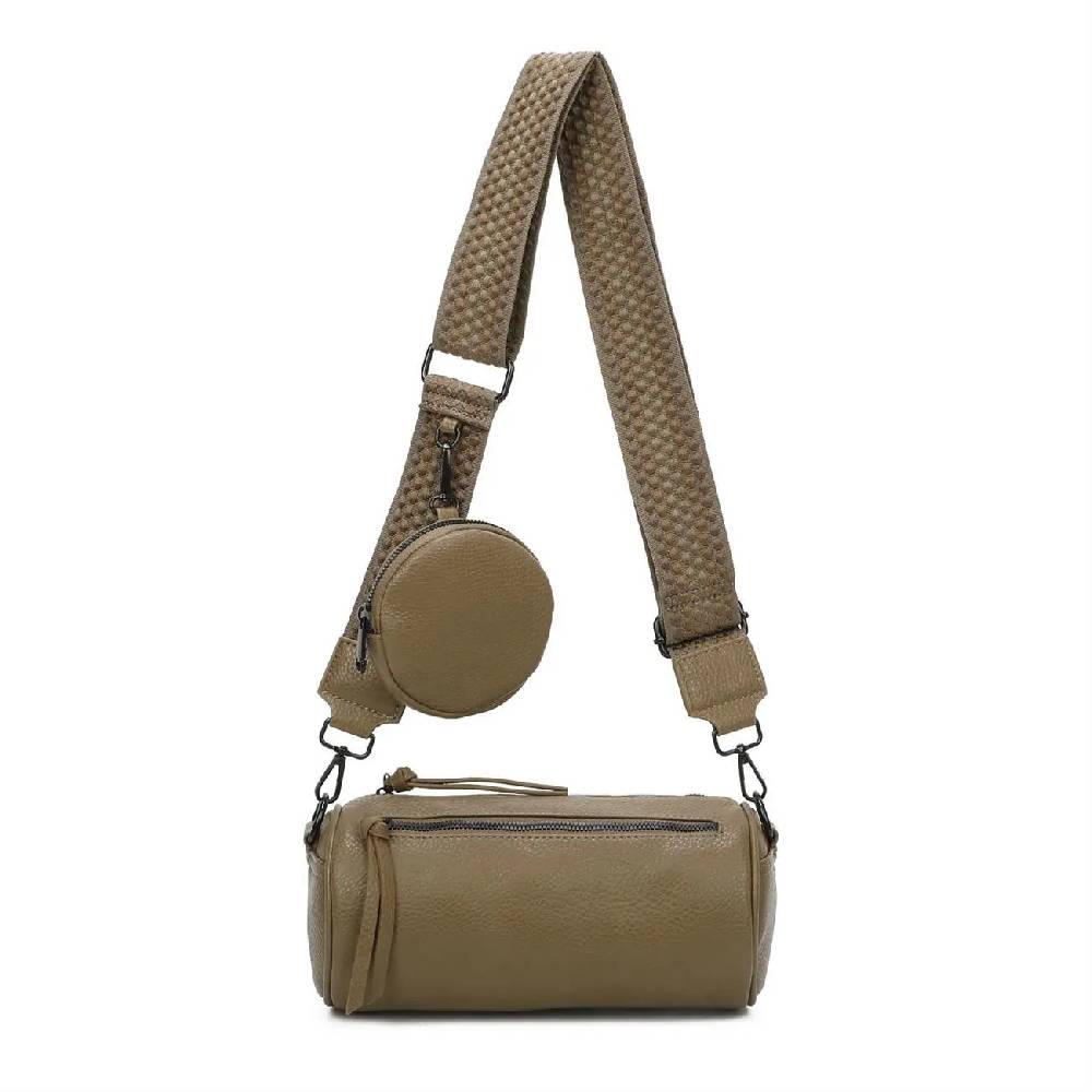 OBC Damen Zylinder Crossbody Tasche Umhängetasche Schultertasche Handtasche Gürteltasche Handytasche Bucket Bag Retro Vintage Messenger Begrenztes Angebot