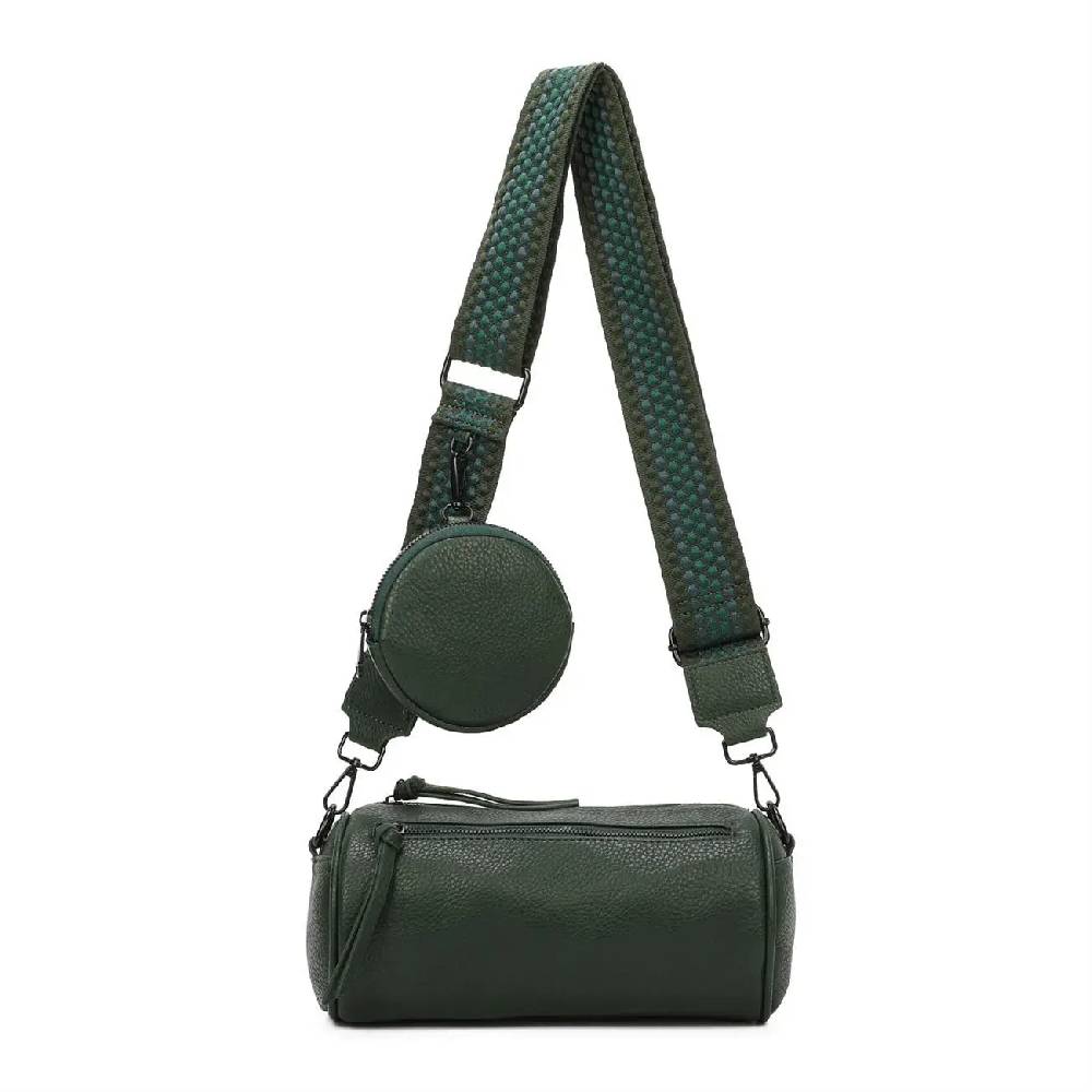 OBC Damen Zylinder Crossbody Tasche Umhängetasche Schultertasche Handtasche Gürteltasche Handytasche Bucket Bag Retro Vintage Messenger Begrenztes Angebot