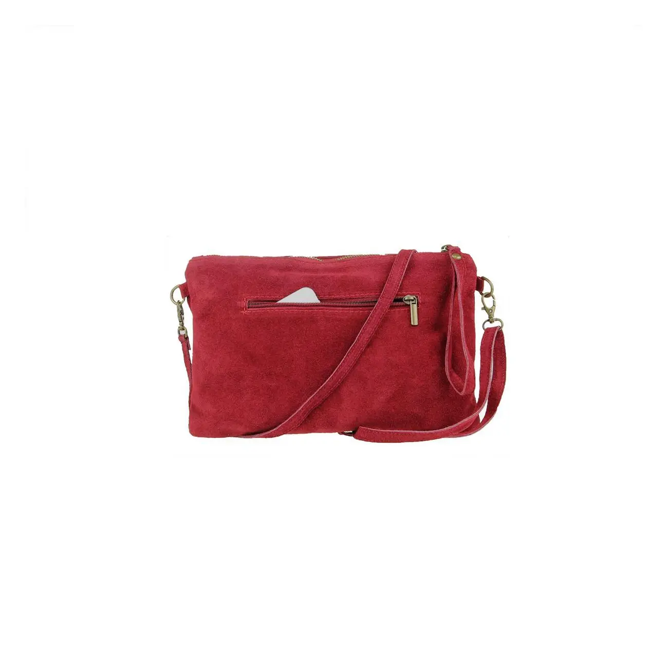 Ital. Stern Tasche Wildleder Ledertasche Schmucktasche Umhängetasche Clutch Borsetta Pochette Schultertasche CrossOver Abendtasche Black Friday