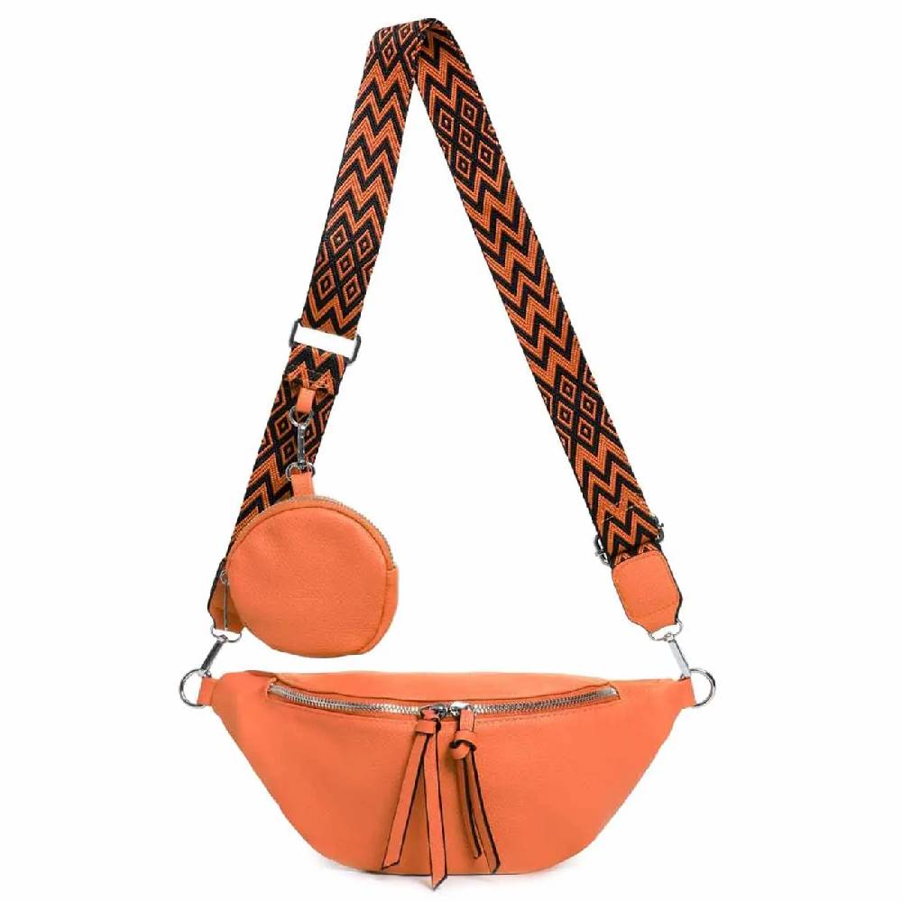 OBC Damen Tasche Brusttasche Crossbody Umhängetasche Handytasche Hüfttasche Cross-Over Bodybag Schultertasche Bauchtasche Gürteltasche Messenger-Tasche Leder Optik Exklusive Angebote