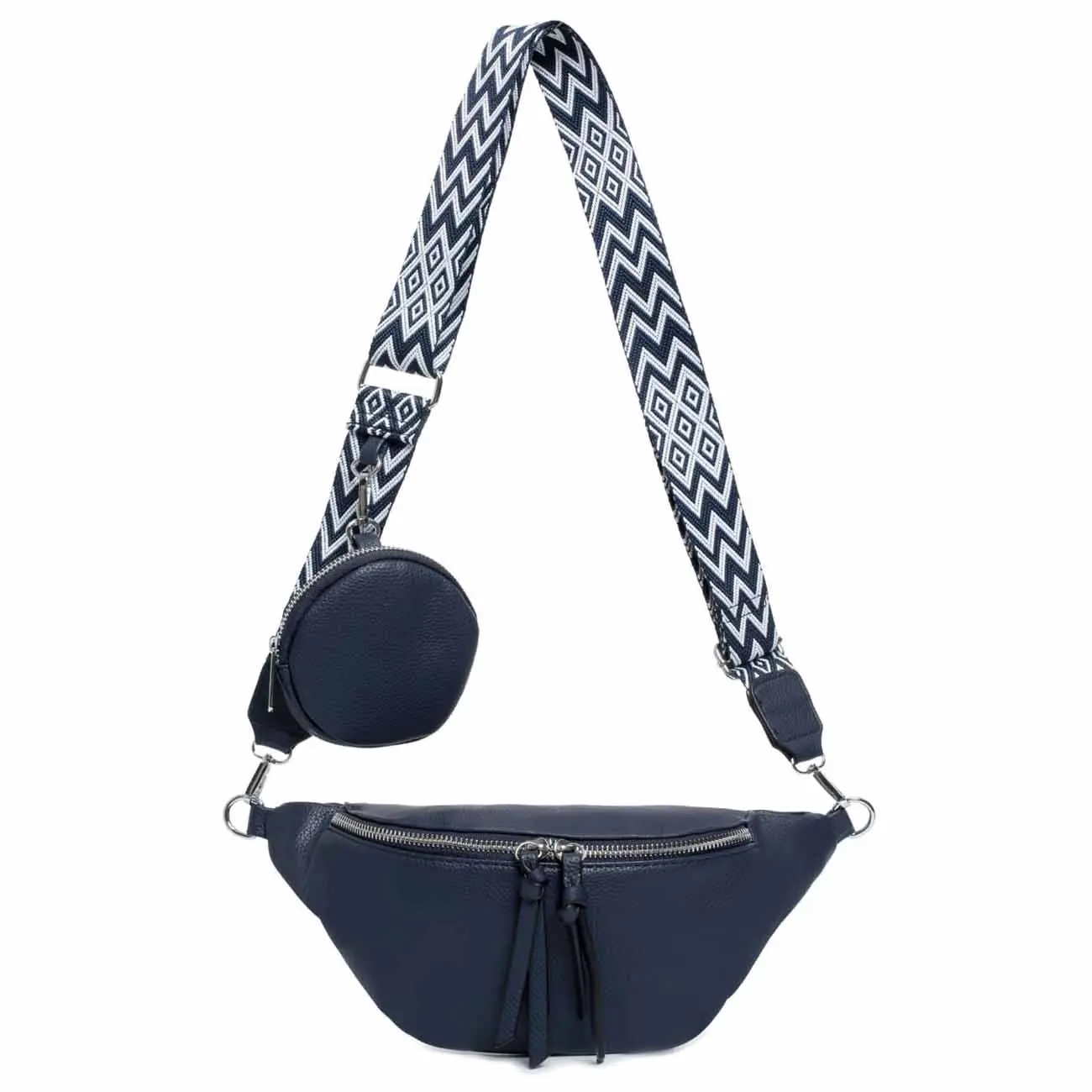 OBC Damen Tasche Brusttasche Crossbody Umhängetasche Handytasche Hüfttasche Cross-Over Bodybag Schultertasche Bauchtasche Gürteltasche Messenger-Tasche Leder Optik Exklusive Angebote