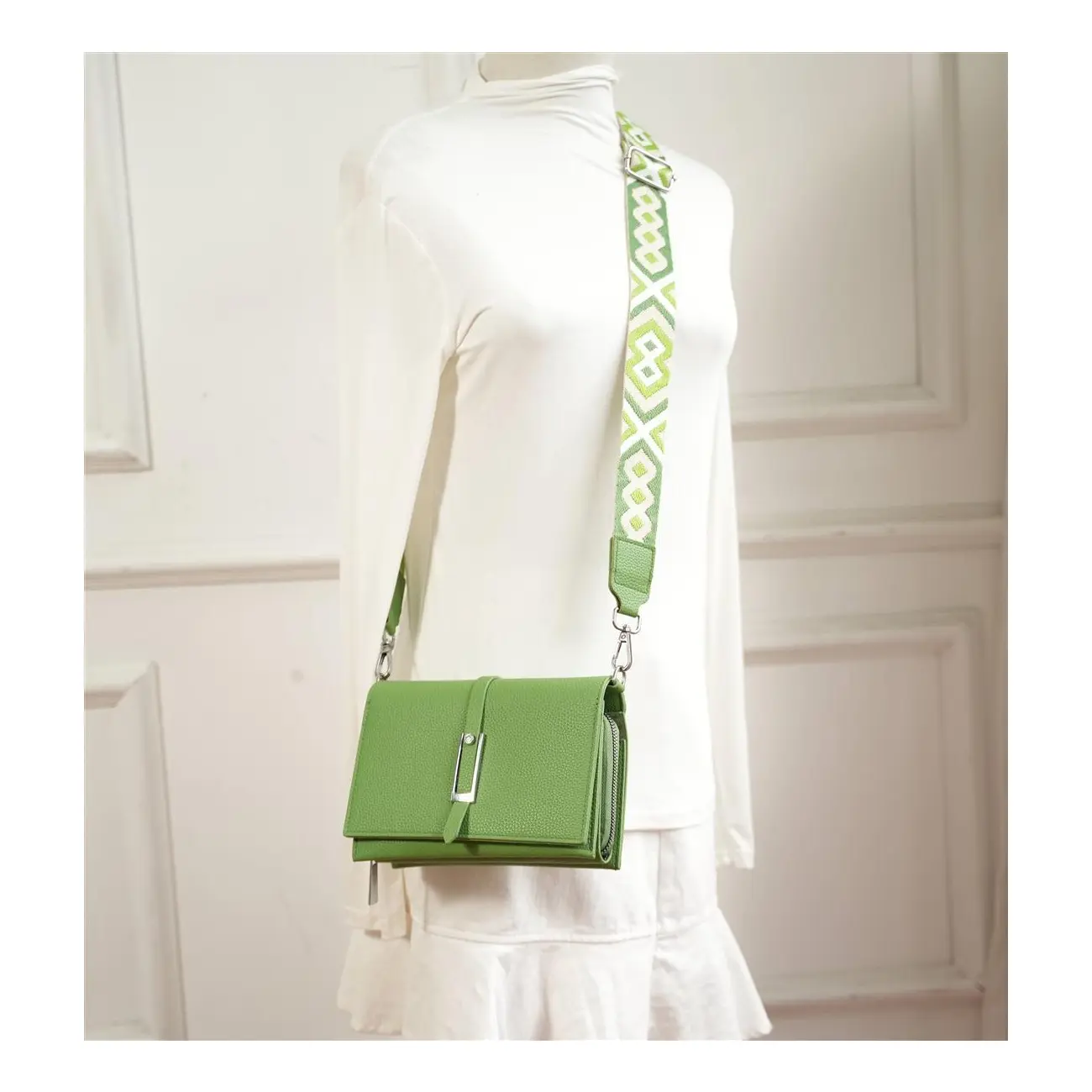 OBC DAMEN TASCHE Cross Over Body Bag Brusttasche Umhängetasche Schultertasche Brieftasche Smartphone Geldbörse Geldtasche Abend Handy Clutch Kartenetui Blitzangebot