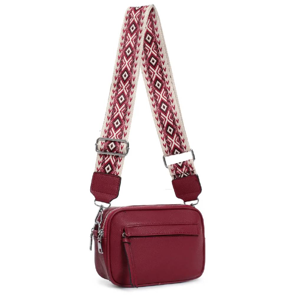 OBC Damen Tasche Crossbody Hüfttasche Brusttasche Umhängetasche Bodybag Cross Over Schultertasche Handytasche Gürteltasche Handtasche Freizeit Reise Leder Optik Große Rabatte