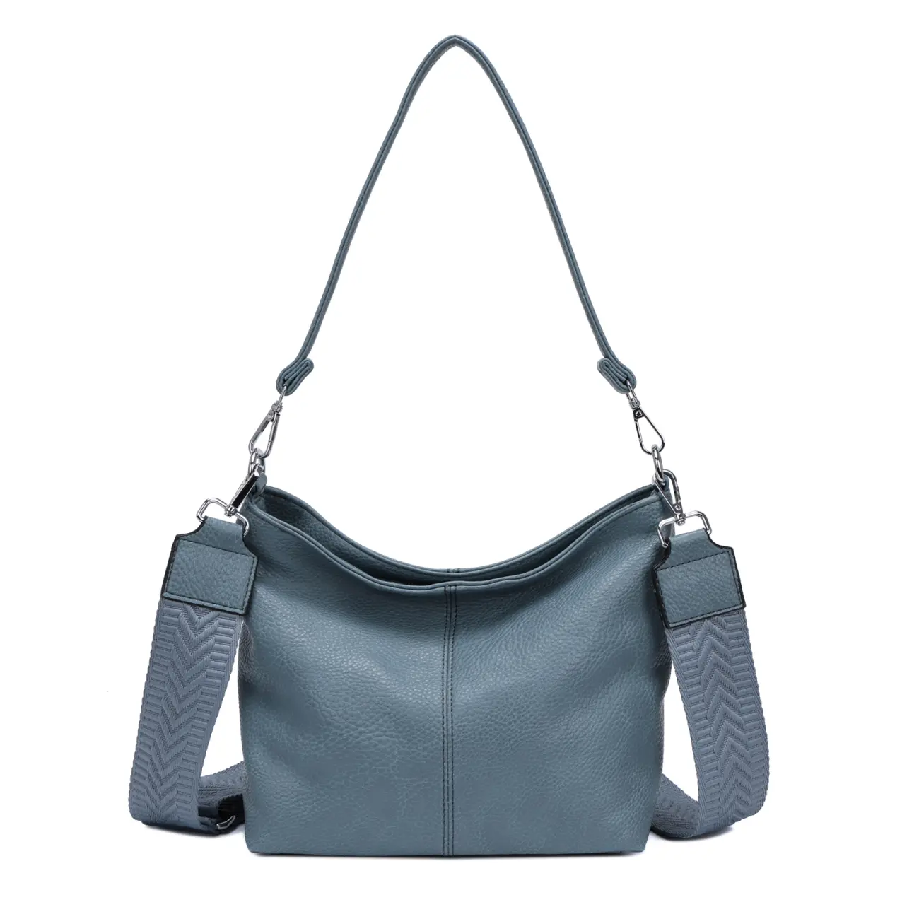 OBC Damen Tasche Shopper Brusttasche Hobo Bag Schultertasche Crossbody Umhängetasche Beuteltasche Handtasche Crossover BodyBag Leder Optik Bestseller