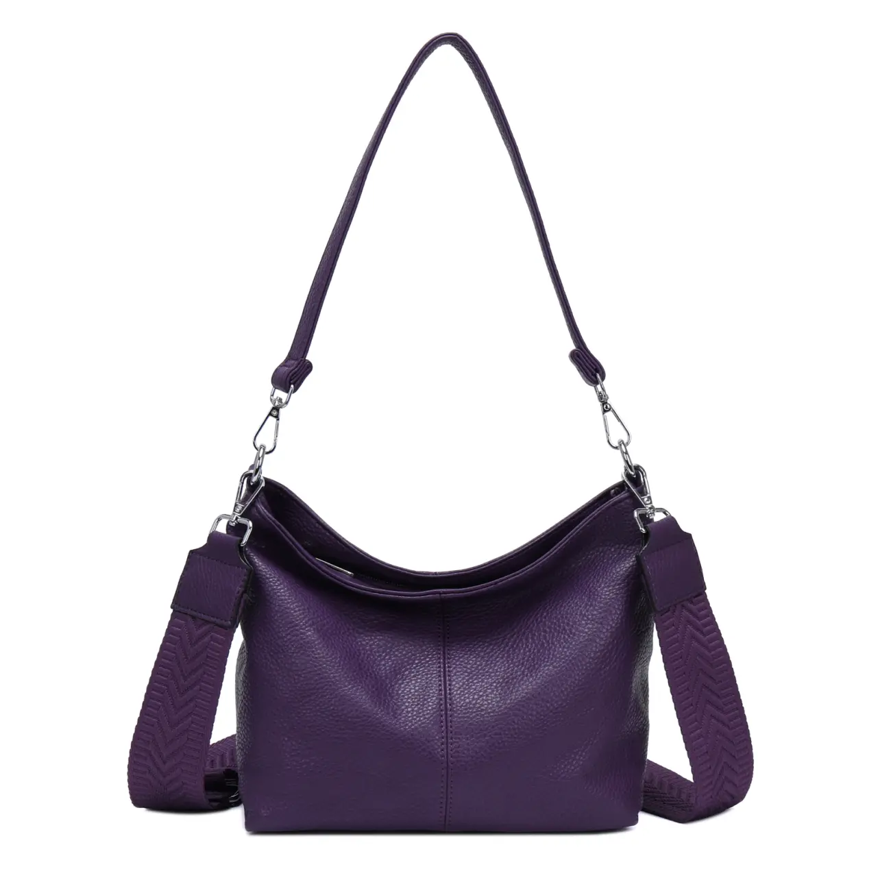 OBC Damen Tasche Shopper Brusttasche Hobo Bag Schultertasche Crossbody Umhängetasche Beuteltasche Handtasche Crossover BodyBag Leder Optik Bestseller