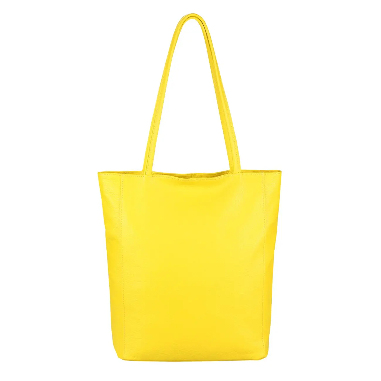OBC Made in Italy Damen Echt Leder Tasche Shopper Schultertasche Henkeltasche Din-A4 Tote Bag Handtasche Umhängetasche Ledertasche Beuteltasche Sonderangebote