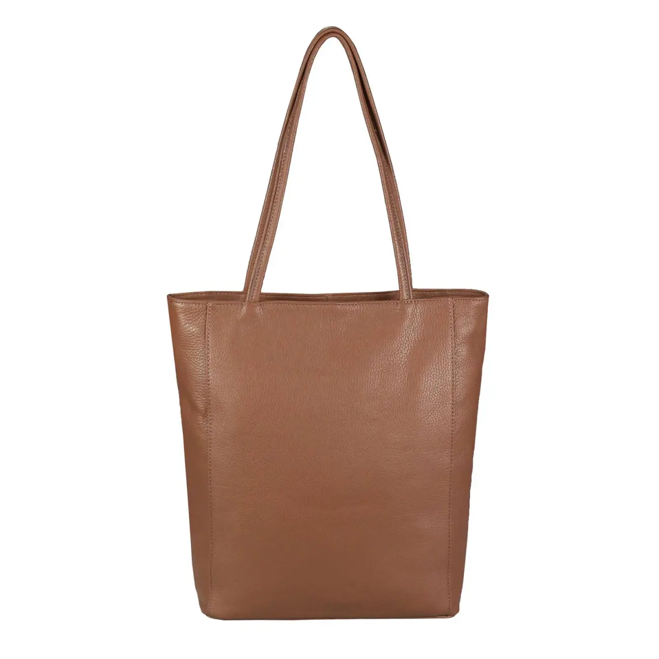 OBC Made in Italy Damen Echt Leder Tasche Shopper Schultertasche Henkeltasche Din-A4 Tote Bag Handtasche Umhängetasche Ledertasche Beuteltasche Sonderangebote