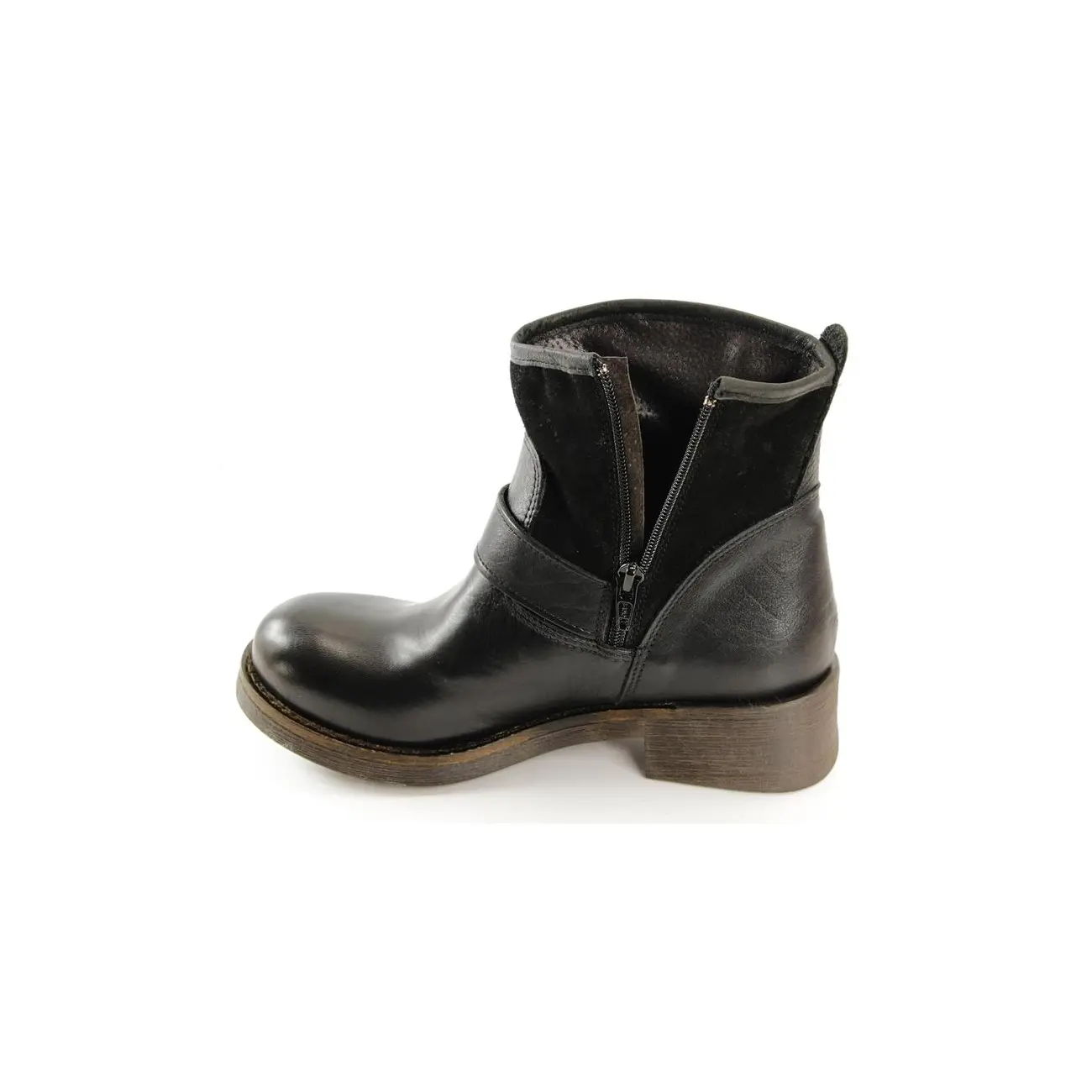Ovye by Cristina Lucchi echt Leder Stiefel Stiefeletten Schuhe Ankle Boots Biker Wochenangebot