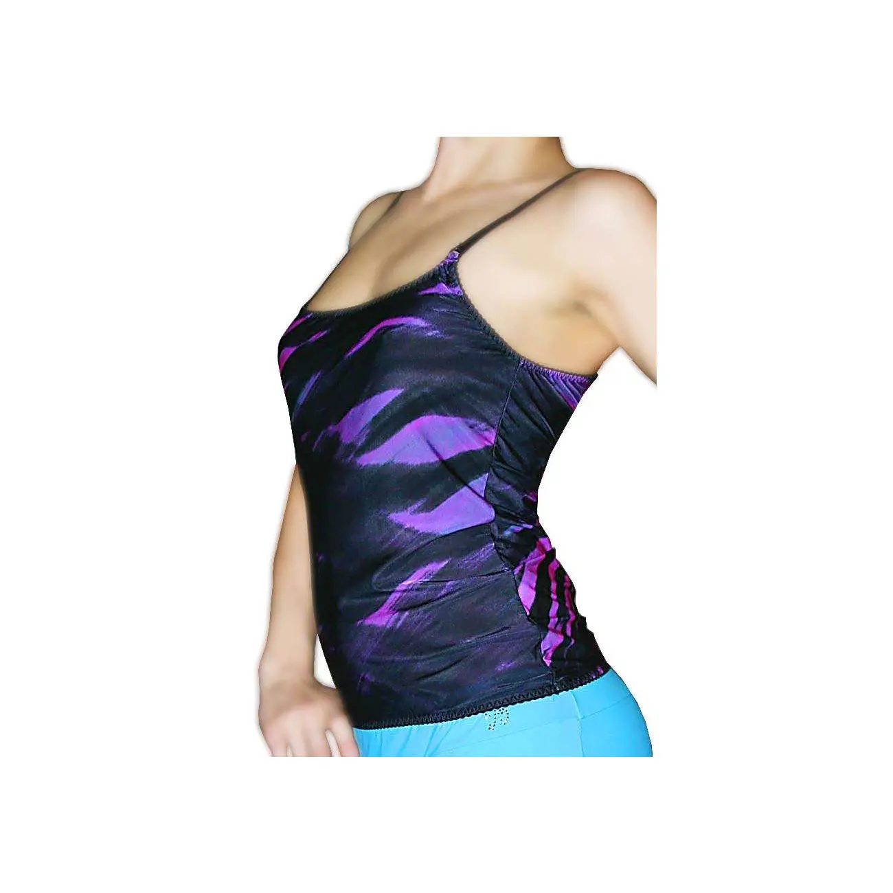 Rarität DAMEN ROBERTO CAVALLI Party Tank TOP Shirt GlaMouR Oberteil Unterhemd Spitze S/M Kostenlose Rückgabe