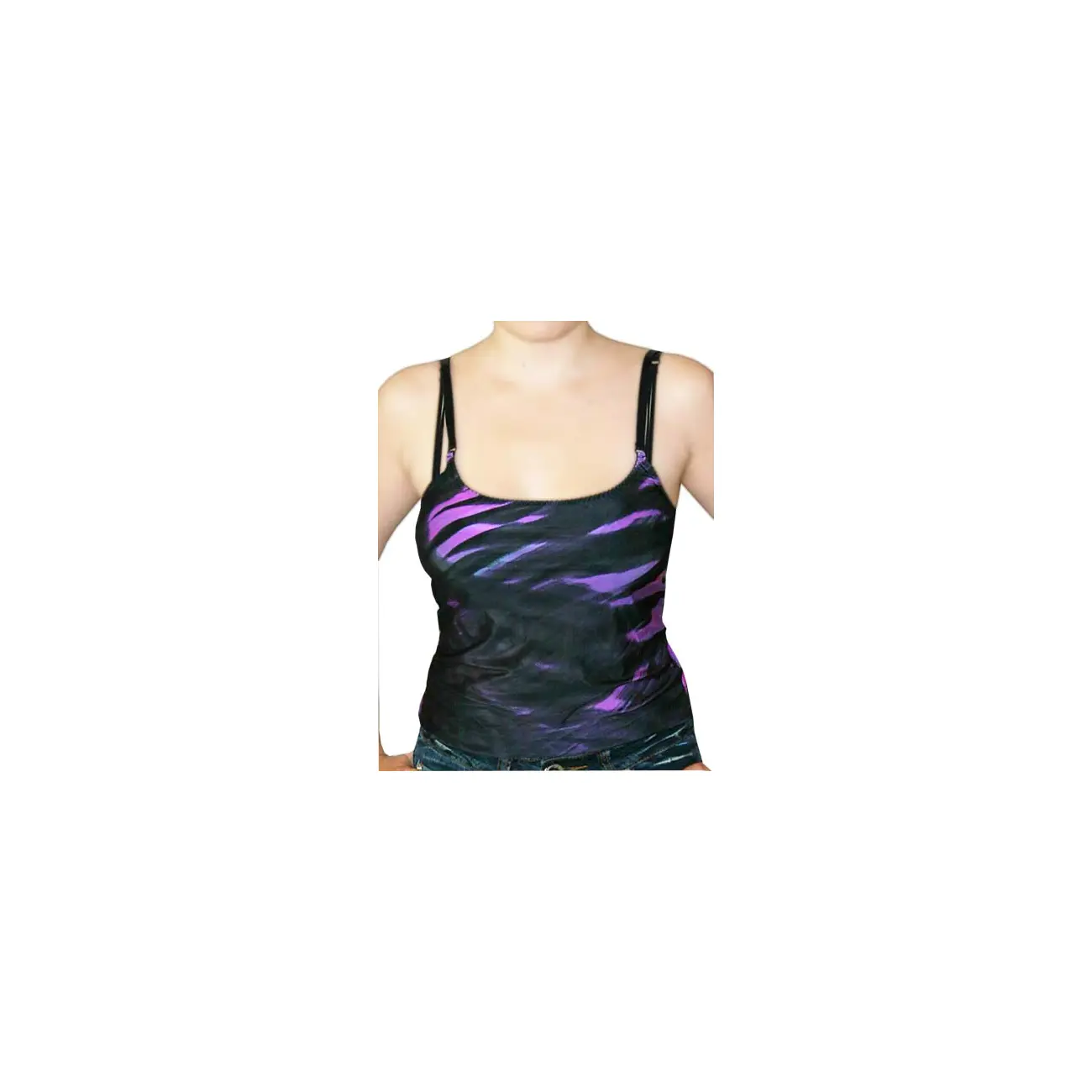 Rarität DAMEN ROBERTO CAVALLI Party Tank TOP Shirt GlaMouR Oberteil Unterhemd Spitze S/M Kostenlose Rückgabe