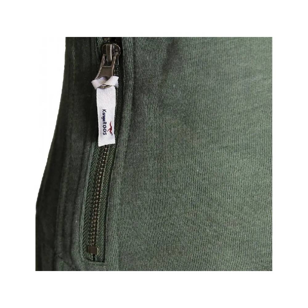 Damen Bikerjacke KangaROOS lässige sportliche Jacke Biker Style Sweatjacke FRÜHLING SOMMER Jacket Kurz Fashion Khaki Letzte 3 Tage