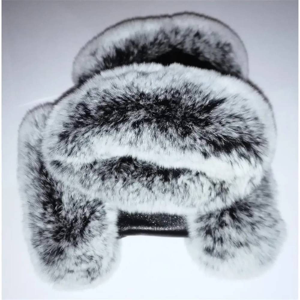 OBC DAMEN warme Handschuhe echt LEDER echt FELL Kaninfell Kaninchen Winter & Herbst Winterhandschuhe flauschig schwarz weiß grau XL Letzter Tag