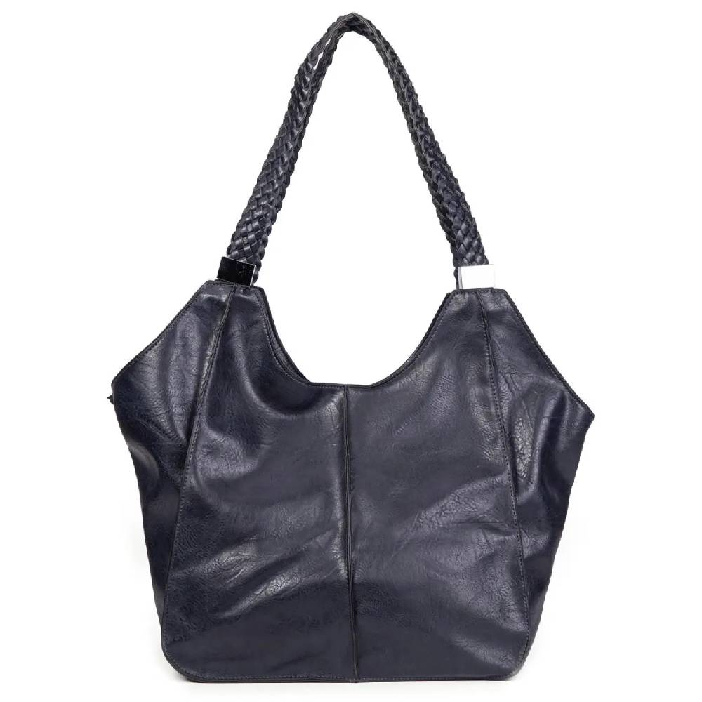 OBC DAMEN XXL Tasche Schultertasche Shopper Businesstasche Umhängetasche Workbag Henkeltasche Reisetasche FLECHTOPTIK Henkel Leder Optik Nur noch ein Tag übrig