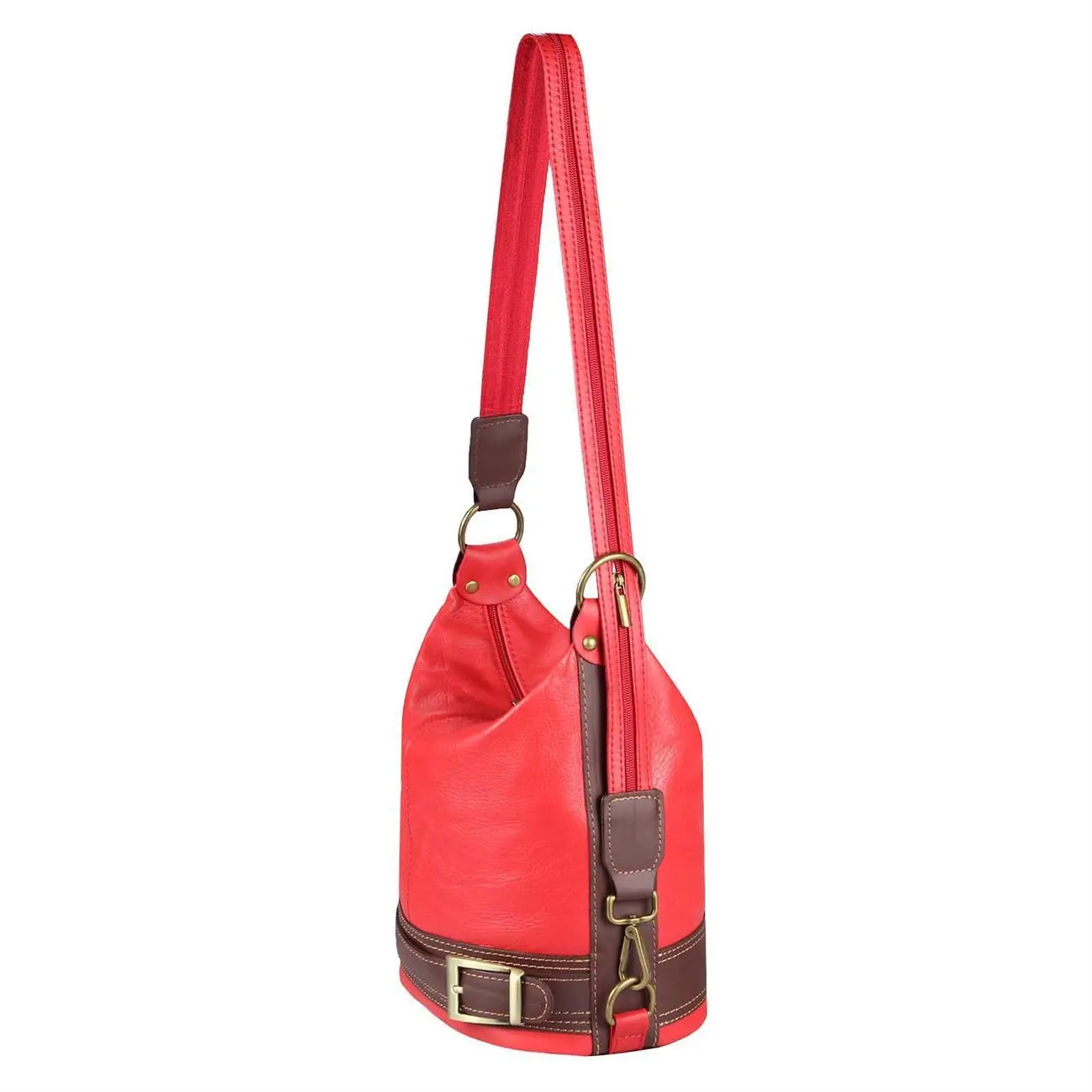 Made in Italy DAMEN LEDER TASCHE Rucksack Schultertasche Lederrucksack Ledertasche Super Rabatt