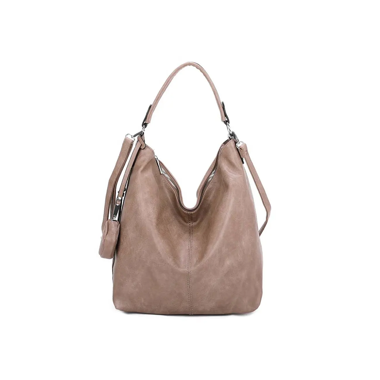 OBC DAMEN TASCHE SHOPPER Hobo-Bag Schultertasche Umhängetasche Handtasche Damentasche Reisetasche Beuteltasche Leder Optik Black Friday Preise