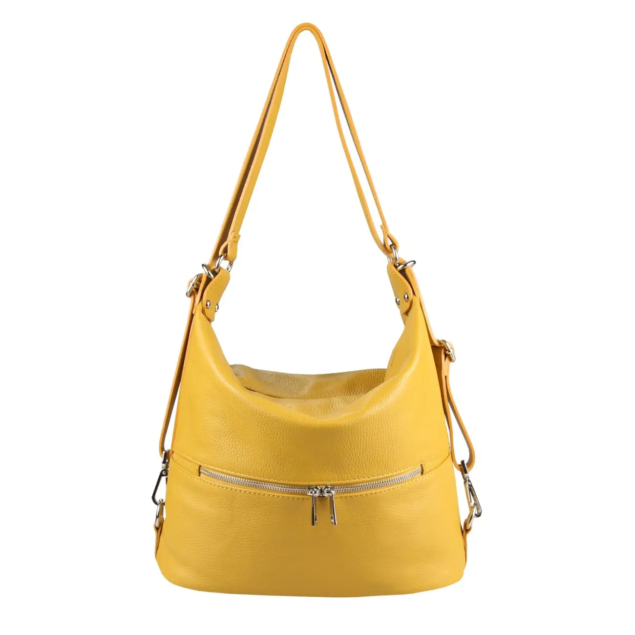 OBC Made in Italy DAMEN echt LEDER 2in1 Handtasche Rucksack Schultertasche CityRucksack Stadtrucksack BackPack Lederrucksack Daypack Ledertasche 2025