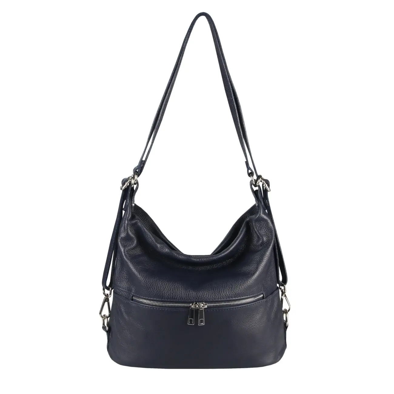 OBC Made in Italy DAMEN echt LEDER 2in1 Handtasche Rucksack Schultertasche CityRucksack Stadtrucksack BackPack Lederrucksack Daypack Ledertasche 2025
