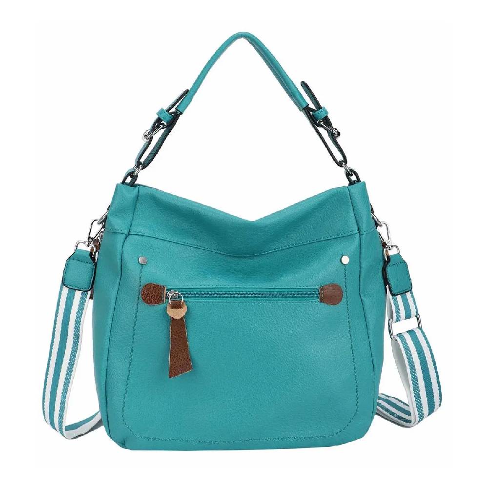 OBC DAMEN TASCHE SHOPPER Hobo-Bag Schultertasche Umhängetasche Handtasche CrossOver Reisetasche Beuteltasche Leder Optik Schlussverkauf